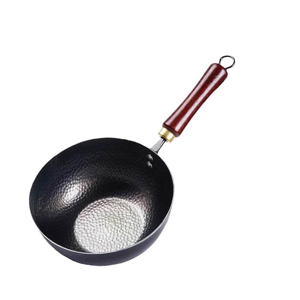 鉄製 中華鍋 木製ハンドル フライ返し付き Amazon.co.jp: フライパン 深型 24cm 木蓋付き 鉄鍋 木製